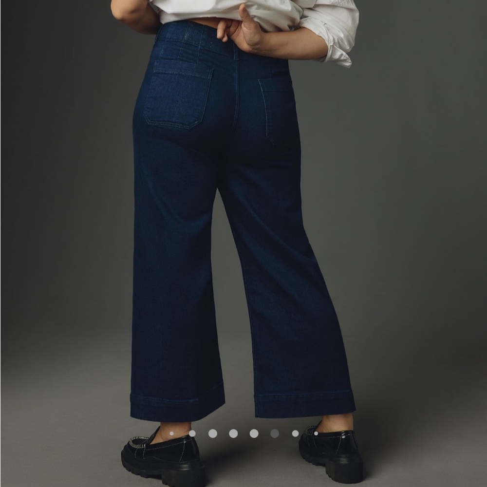 Anthropologie Dark Blue Flare Jeans